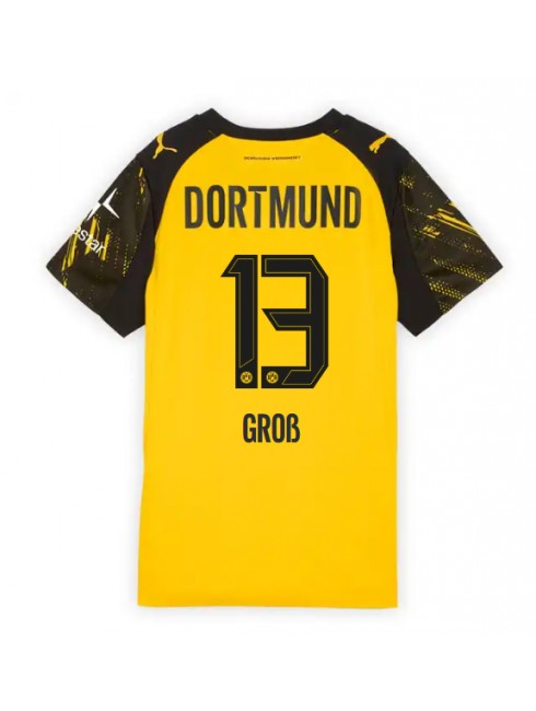 Borussia Dortmund Pascal Gross #13 Replika Hemmakläder Dam 2025-26 Kortärmad Borussia Dortmund Pascal Gross #13 Replika Hemmakläder Dam 2025-26 Kortärmad
